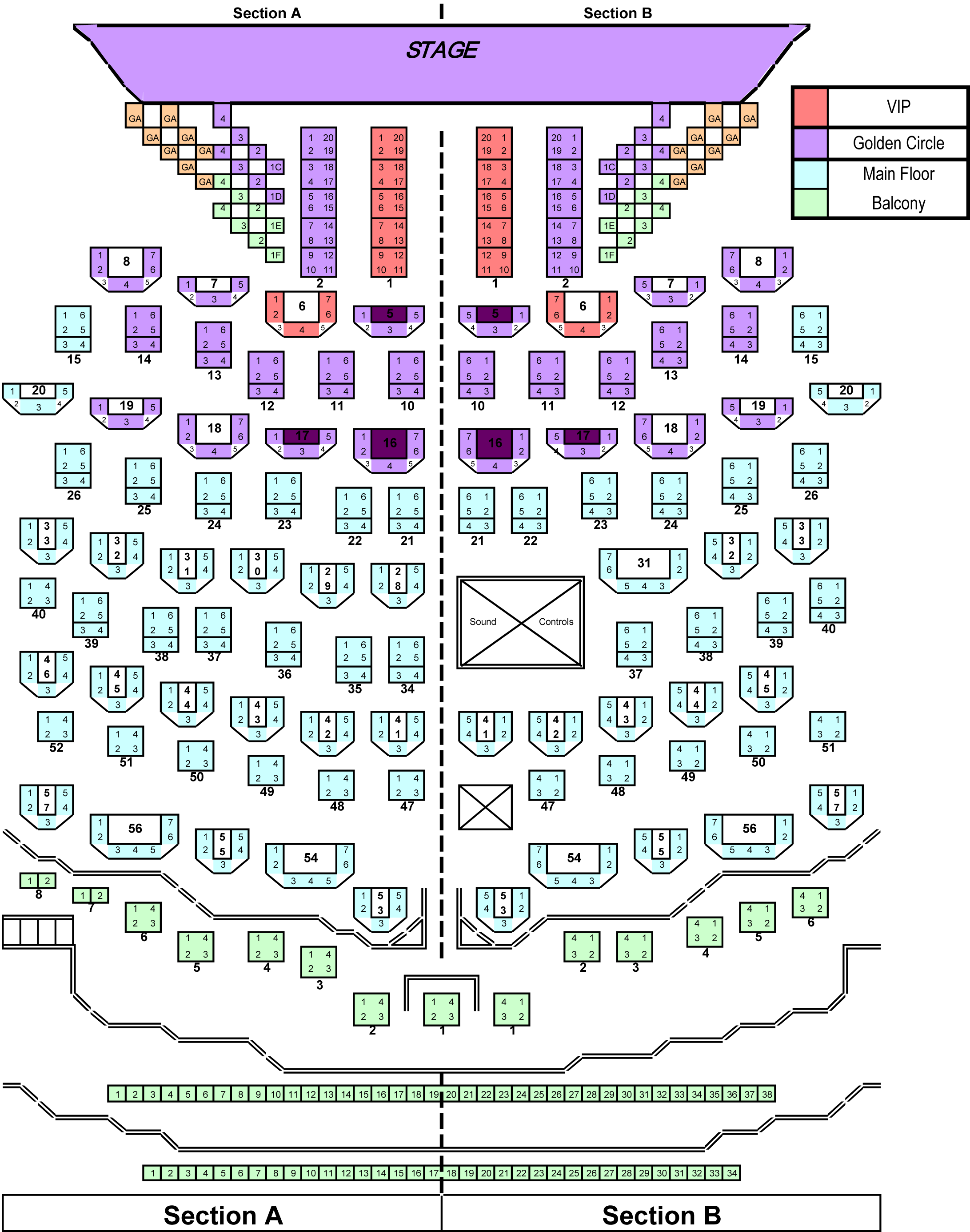 Donny And Theater Seating Chart