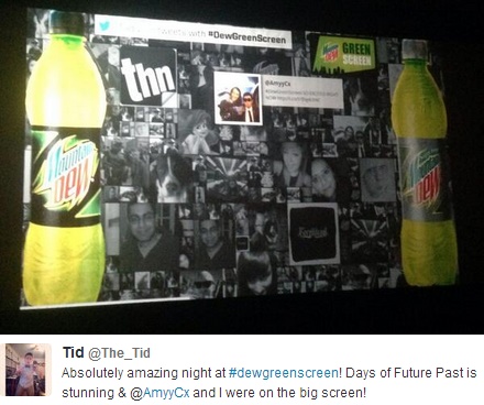 Mountain Dew's effective use of a hashtag for its #dewgreenscreen event
